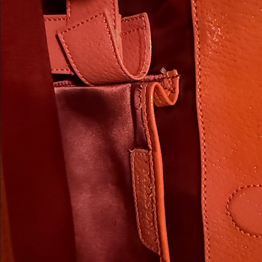 Missoni Orange Satchel with Gold Hardware and Structured Design - Picture 5 of 8